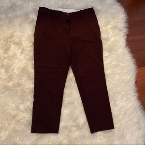 New, H&M Ankle business pants in maroon